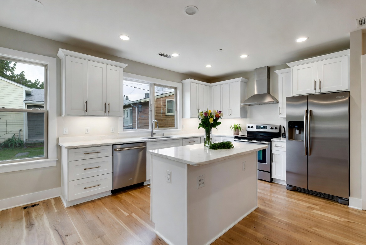 Kitchen restoration after water damage